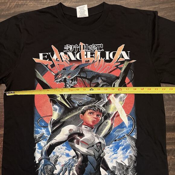 Neon Genesis Evangelion Shinji Ikari Alone Anime Vintage modern 90s style shirt - Picture 3 of 5